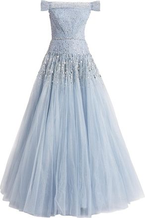 Jenny Packham Sirena Sequin-Embellished Gown Size XL