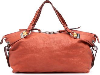 Gucci Pre-owned Womens Bamboo Boston Bag - Bronze Leather - One Size