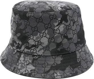 Gucci Camouflage-pattern GG-motif Bucket Hat