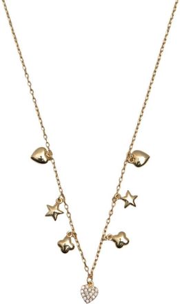 Argento Vivo 18K Gold Plate Sterling Silver Frontal Charm Necklace at Nordstrom