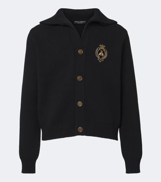 Dolce & Gabbana C&aacute;rdigan de lana virgen con logo