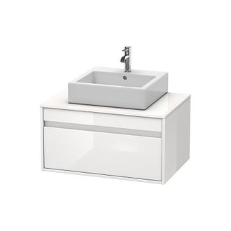 Duravit Duravit Ketho M&oacute;dulo Mural 6694, 1 Extra&iacute;ble, 800mm, Para 1 Lavabo De Montaje Superior, C&eacute;ntrico, Color (frente/cuerpo): Decoraci&oacute;n Pino Plata - Kt669