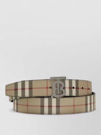 Burberry reversible check belt