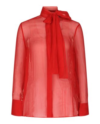Valentino Sheer Organza Blouse