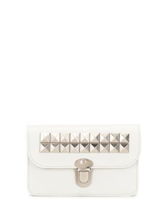Comme Des Gar&ccedil;ons studded leather wallet - unisex - Leather - One Size - White