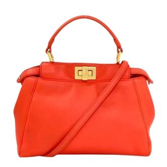 Fendi Pre-owned Handbags, female, Red, Size: ONE SIZE Pre-owned Vintage Handbag