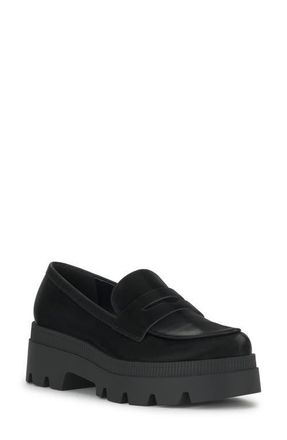 Jessica Simpson Ullinia Platform Loafer in Black at Nordstrom, Size 5.5