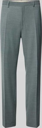 HUGO BOSS Regular Fit Anzughose mit Schurwoll-Anteil Modell LEON in Lind Melange, Gr&ouml;&szlig;e 102