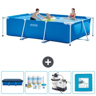 Intex Piscina Con Estructura Rectangular - 300x200x75 Cm - 7-piezas Scb60