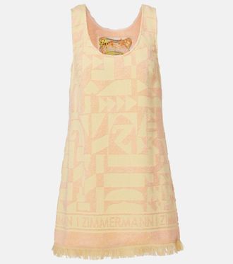 Zimmermann Solstice Towelling cotton terry minidress