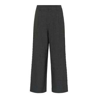 Kaffe Pantaloni a gamba larga - - Trousers - Donna - Grigio - M