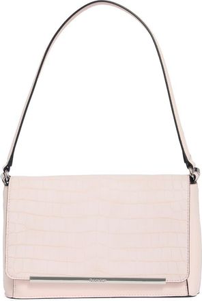 Calvin Klein Alia Croc Embossed Shoulder Bag in Parfait at Nordstrom Rack