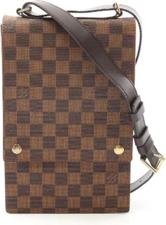 Louis Vuitton Pre-owned Cross Body Bags, female, Brown, Size: ONE SIZE Pre-owned Canvas shoulder-bags