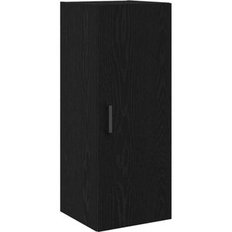 vidaXL Armario De Pared Roble Negro 34,5x34x90 Cm Madera De Ingenier&iacute;a Vidaxl