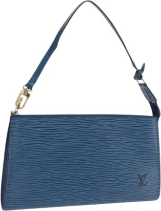 Louis Vuitton Pre-owned Shoulder Bags, female, Blue, Size: ONE SIZE Pre-owned Vintage Shoulder Bag