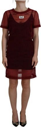 Dolce & Gabbana Short Kleedjes - Dames - Korte kleedjes - Bruin - S - Kleedjes