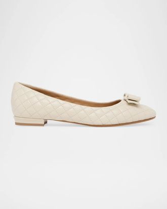 Ferragamo Varina 90MM Two-Tone Patent Leather Pumps