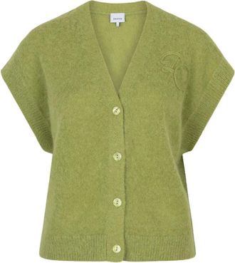 Dante6 Dames, Truien, Groen, Maat: XL Wol