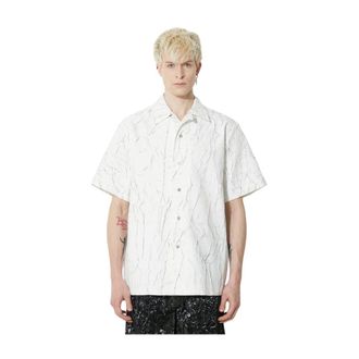Han Kjobenhavn Overhemden, Heren, Wit, L, Short Sleeve Shirts