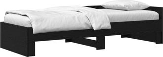 vidaXL Estructura De Cama Con Cabecero Roble Negro 80 X 200 Cm Vidaxl