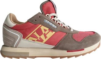 Napapijri Bruine leren veterschoenen - Heren - Sneakers - Bruin - 41 EU - Leer - Schoenen