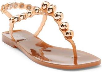 Jeffrey Campbell Plated Embellished Sandal in Caramel Gold at Nordstrom, Size 9