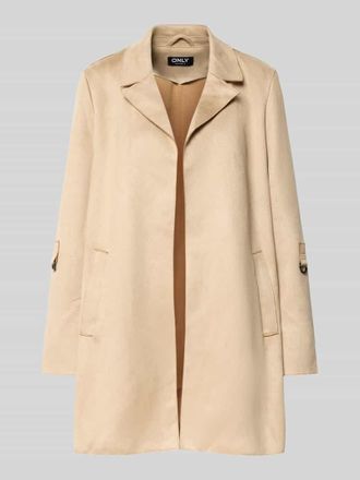Only Regular Fit Mantel mit Velours-Optik Modell JOLINE in Sand, Gr&ouml;&szlig;e S