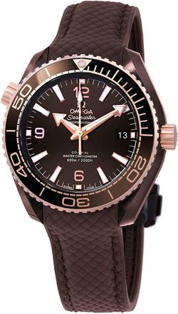 Omega Seamaster Planet Ocean Automatic Brown Dial Mens Watch 215.62.40.20.13.001