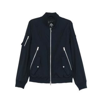 Moose Knuckles Bomber Jackets, male, Blue, Size: S Bomber Jacket