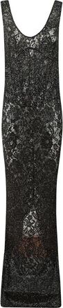 New Arrivals Maxi-jurk van kant met kristallen - Dames - Feestkleedjes - Zwart - S - Kleedjes