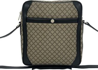 Gucci Pre-owned Gucci Diamante Coated Canvas Zip Crossbody Unisex SZKZARJM4NCWNHIU
