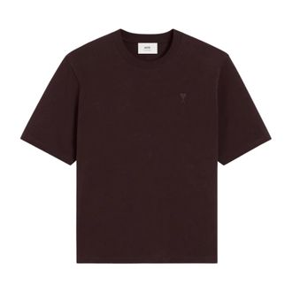 Ami Ami de Coeur T-shirt - male - Ami Paris - T-Shirts - Purple - XS - Tops