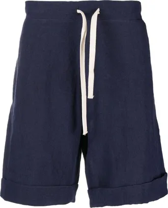 Maran&eacute; lightweight linen shorts - men - Linen/Flax - S - Blue