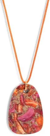 Nest Spiny Oyster Cord Pendant Necklace in Pink at Nordstrom