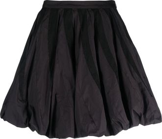 Kiko Kostadinov A-line puffball skirt - women - Polyamide/Cotton/Spandex/Elastane/Cupro - 40 - Black