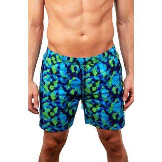 Maceoo Lion Tie Green Swim Trunks at Nordstrom, Size X-Large