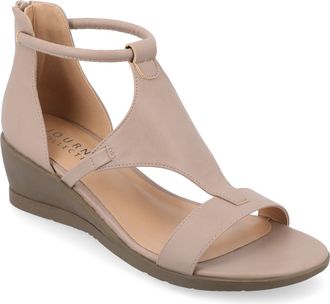 Journee Collection Women & apos;s Trayle Medium and Wide Width Wedge Sandals