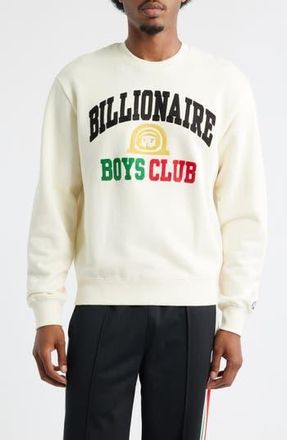 Billionaire Boys Club Collegiate Embroidered Sweatshirt in Winter Whi at Nordstrom Rack, Size Xx-Large