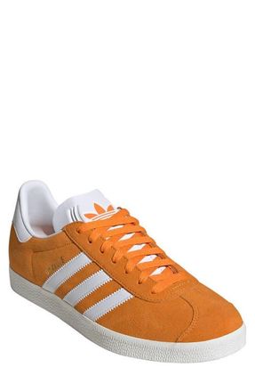 adidas Gazelle Sneaker in Orange/White/White at Nordstrom, Size 5