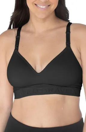 Kindred Bravely Busty Sublime Contour Maternity & Nursing Bra - Sizing Available from E-I Cup in Black at Nordstrom, Size X-Large