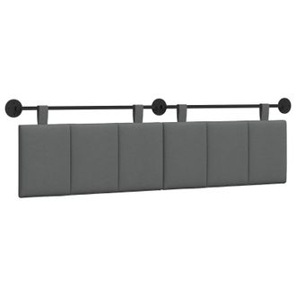 vidaXL Cabecero Colgante Gris Oscuro Tela Vidaxl