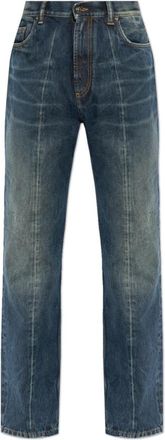 Versace Straight Jeans, male, Blue, Size: W34 Vintage-effect Jeans