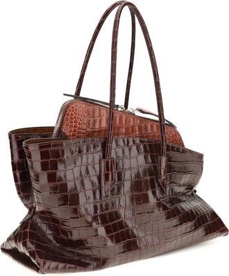 The Attico Womens La Passeggiata Medium Shoulder Bag 823 Calf Leather Bos Taurus