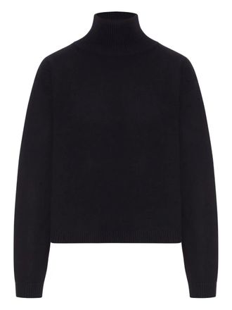 Max Mara turtleneck wool sweater - women - Wool - M - Black