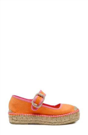 Free People Womens Surfside Mary Jane Espadrilles Shoes In Orange Crush