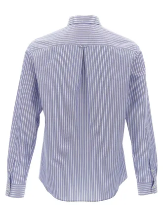 Valentino Garavani Striped Cotton Shirt - Blue