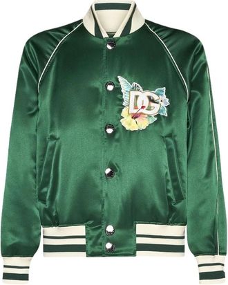 Dolce & Gabbana Stijlvolle Jas voor Mannen - Heren - Bomber jackets - Groen - S - Jassen