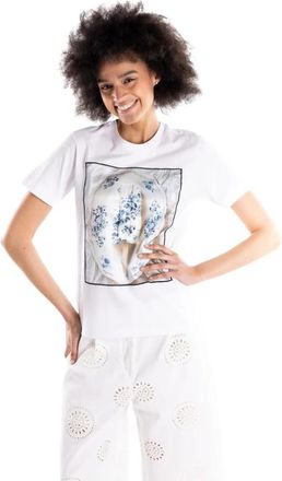 Bastille Orgaceramicbianca T-shirt - Dames - T-shirts - Wit - M - Katoen - Tops