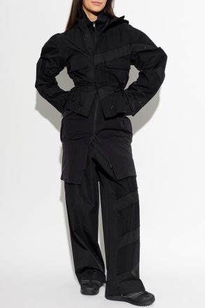 Yohji Yamamoto Light Jacket With Hood, Womens, Black