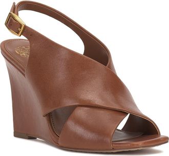 Vince Camuto Ameira Slingback Wedge Sandal in Brandy at Nordstrom, Size 9.5